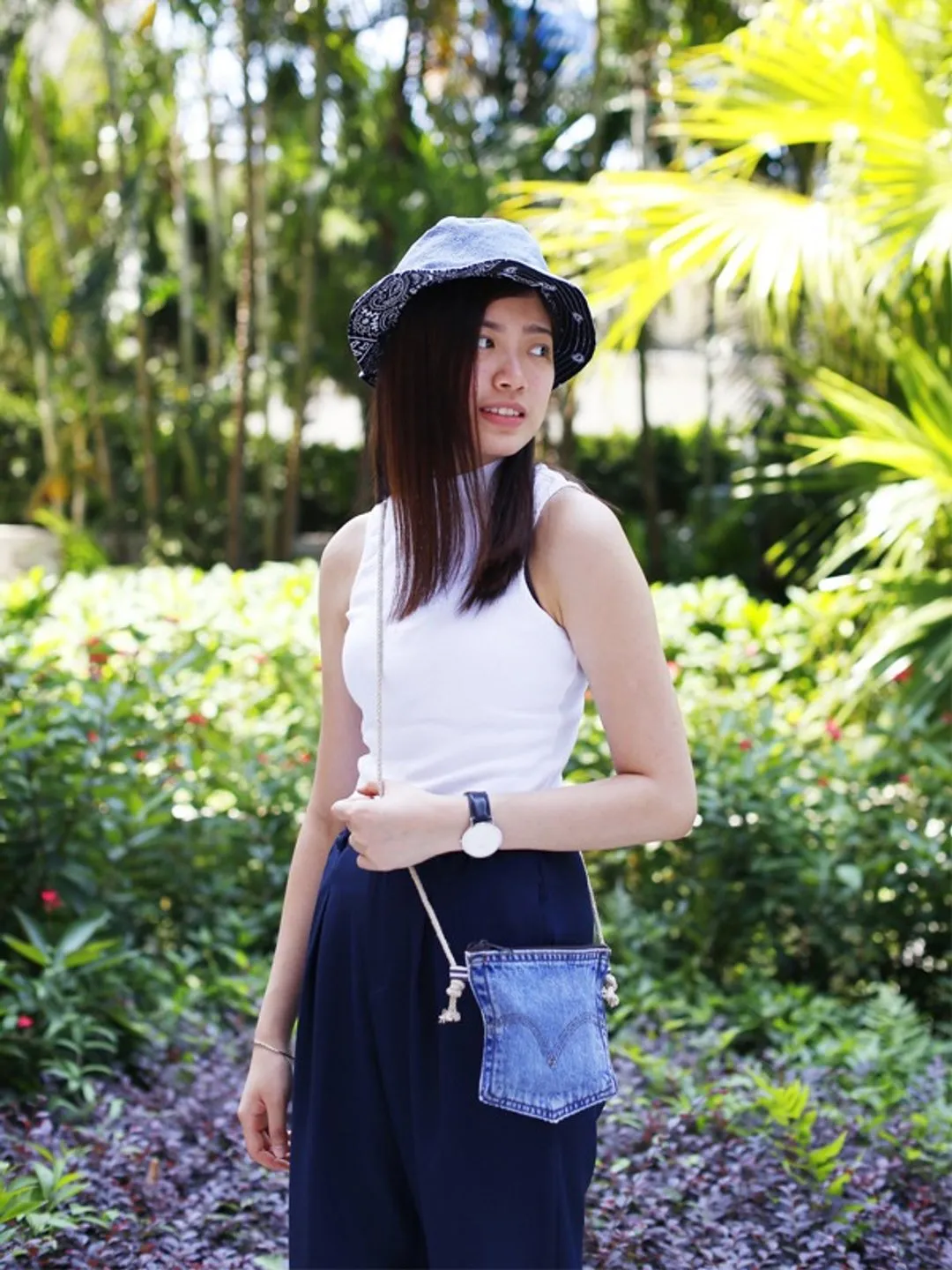 First Edition — Jeans Pocket Drawstring Bag