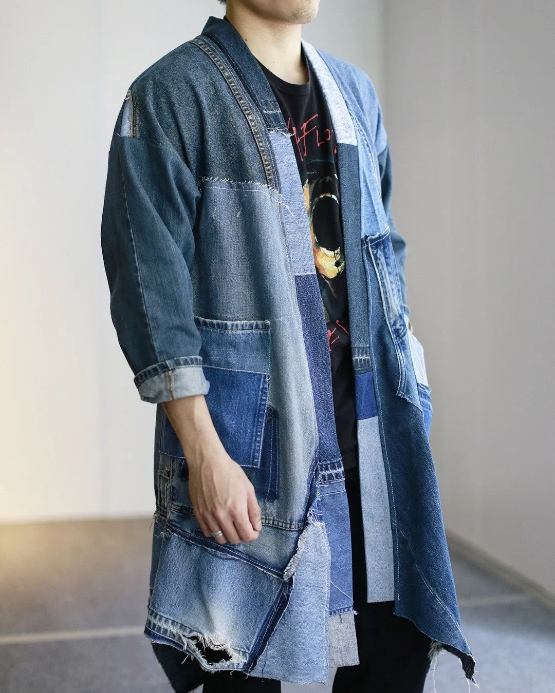 Crazy Patchwork Denim Jacket