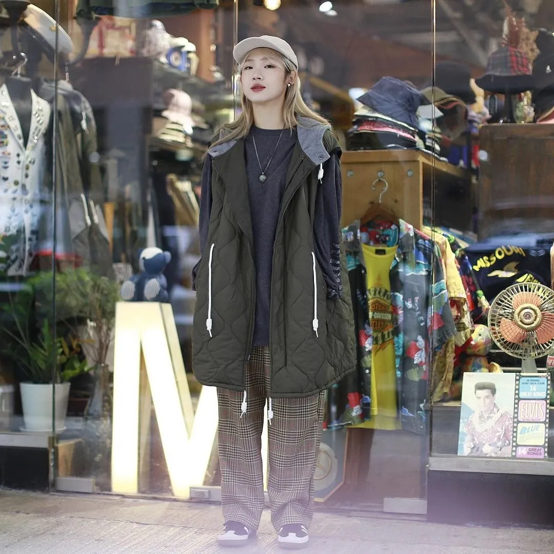 Midwest Supply — Oversized Army Quilted Vest
