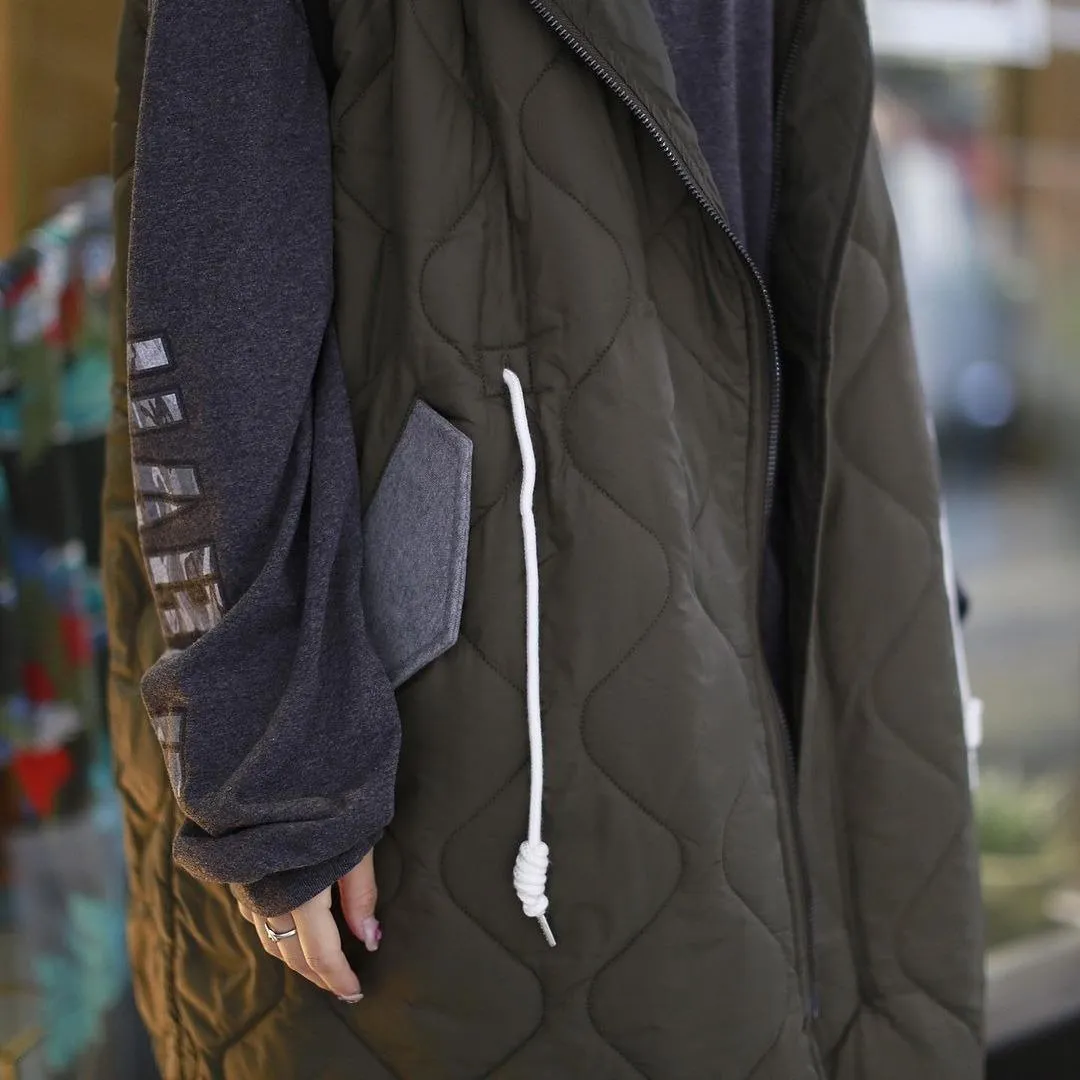 Midwest Supply — Oversized Army Quilted Vest