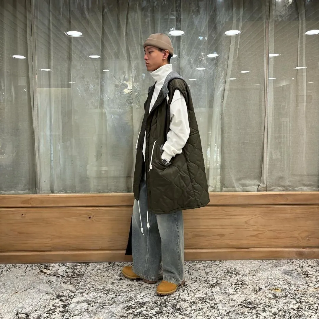 Midwest Supply — Oversized Army Quilted Vest