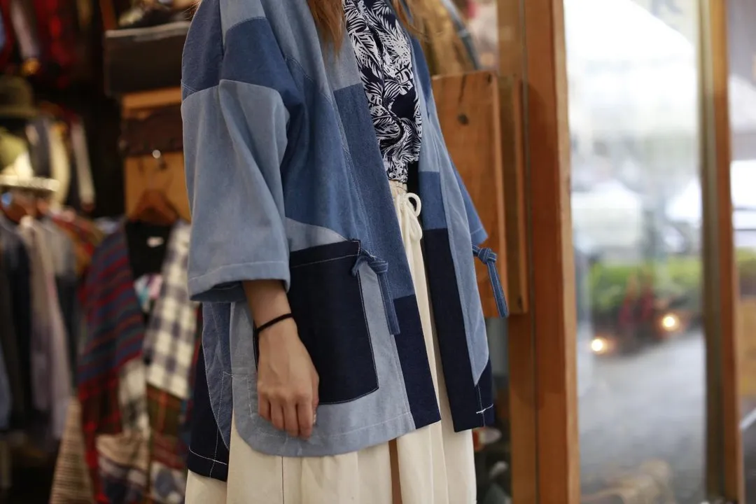 First Edition — Three-Quarter Sleeve Denim Kimono
