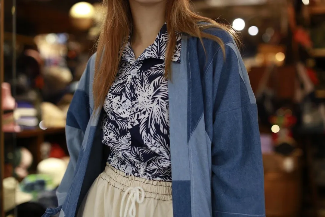 First Edition — Three-Quarter Sleeve Denim Kimono