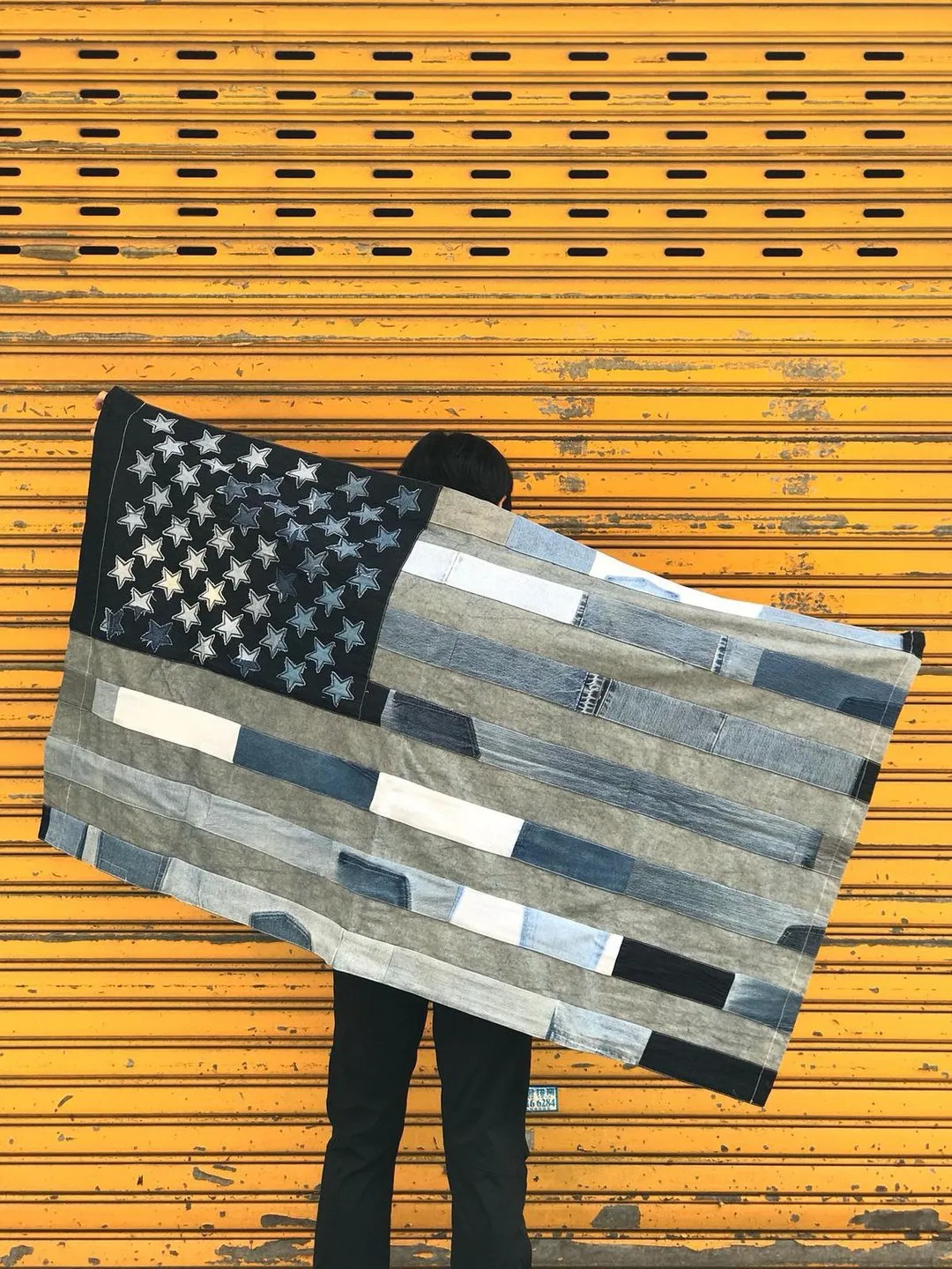Reworked Denim USA Flag