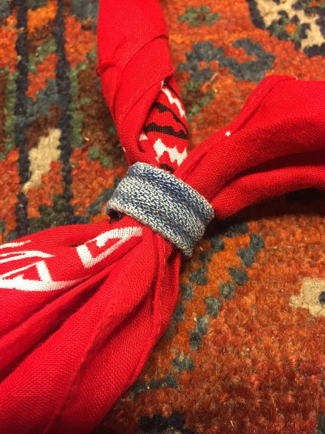 First Edition — Bandana & Denim Ring