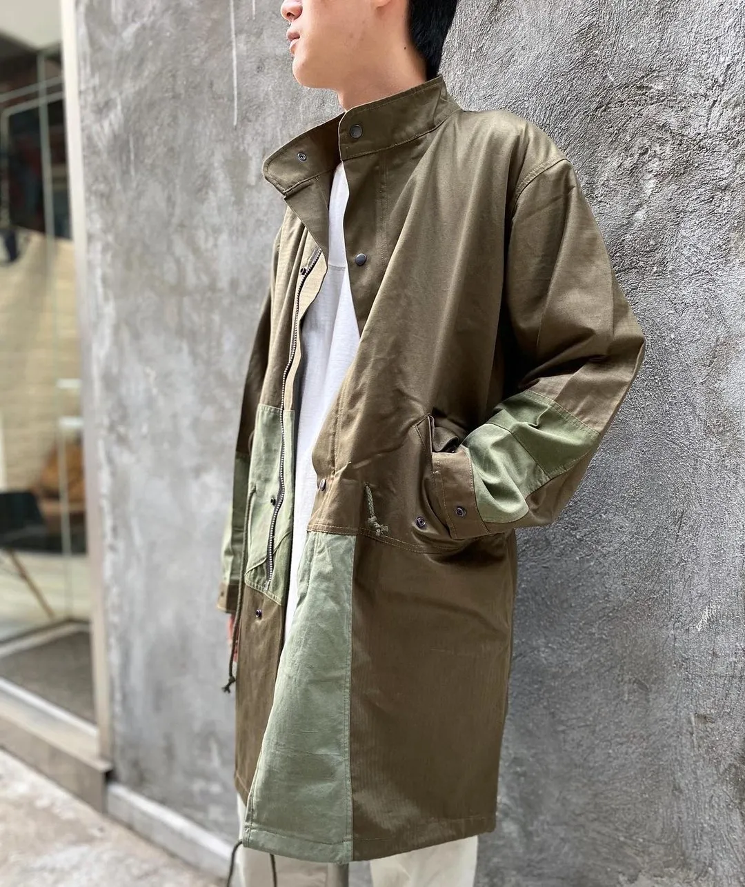 Military Patchwork Parka