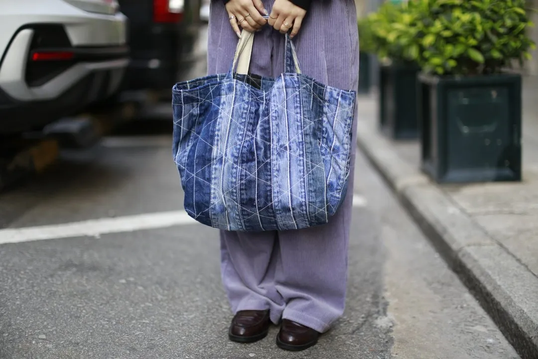 First Edition — Denim Bib Tote
