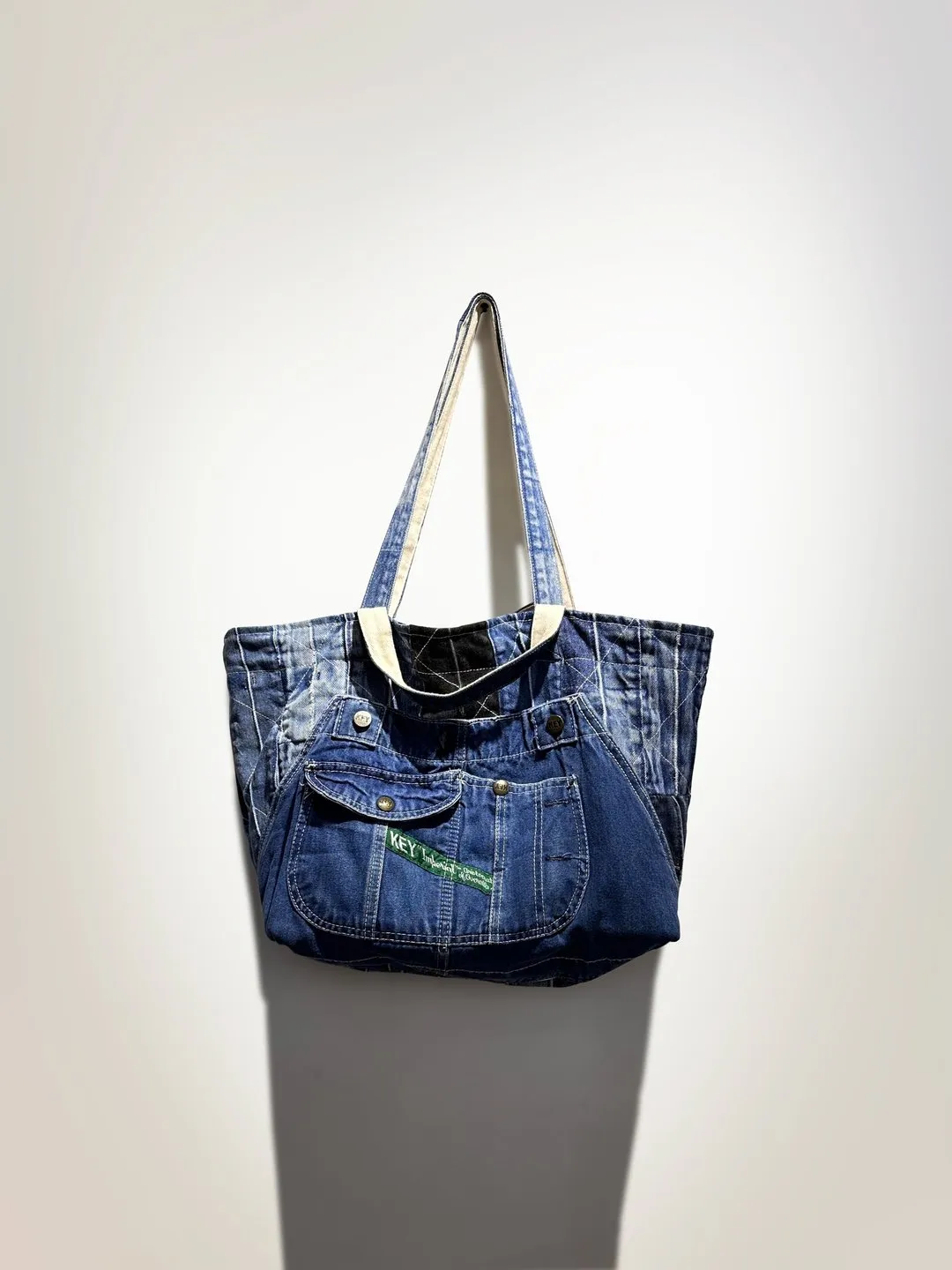 First Edition — Denim Bib Tote