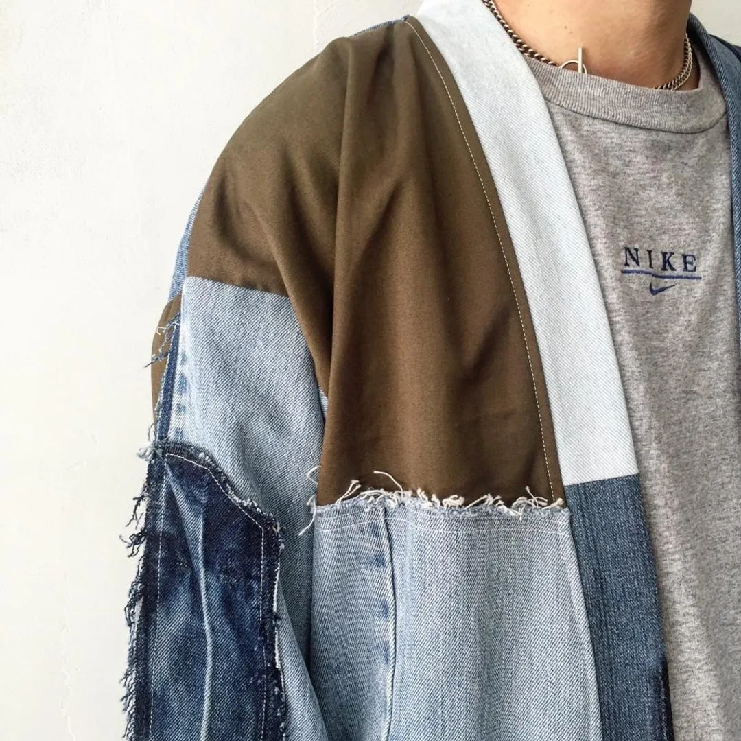 First Edition — Denim & Army Cloth Kimono