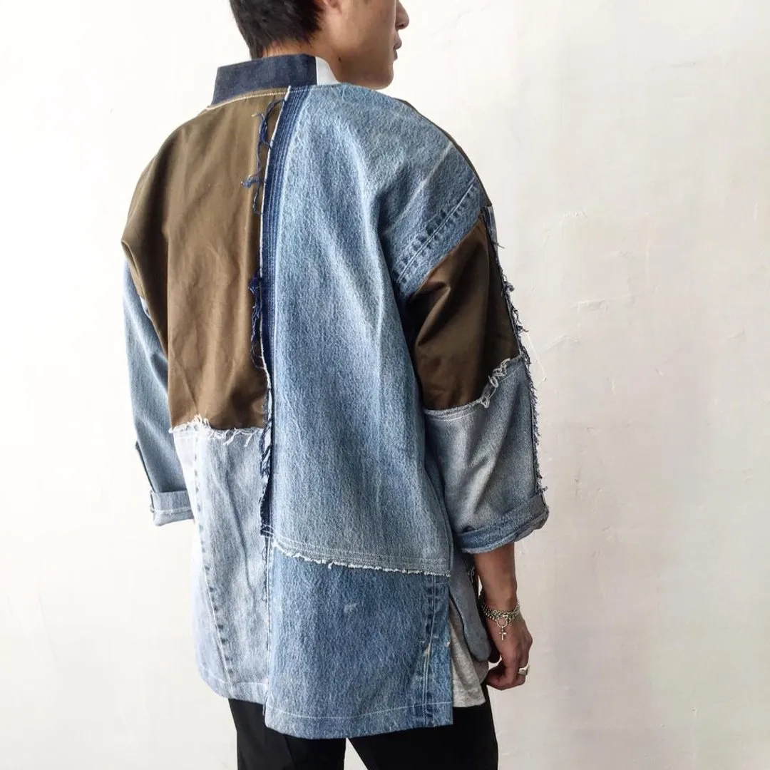 First Edition — Denim & Army Cloth Kimono