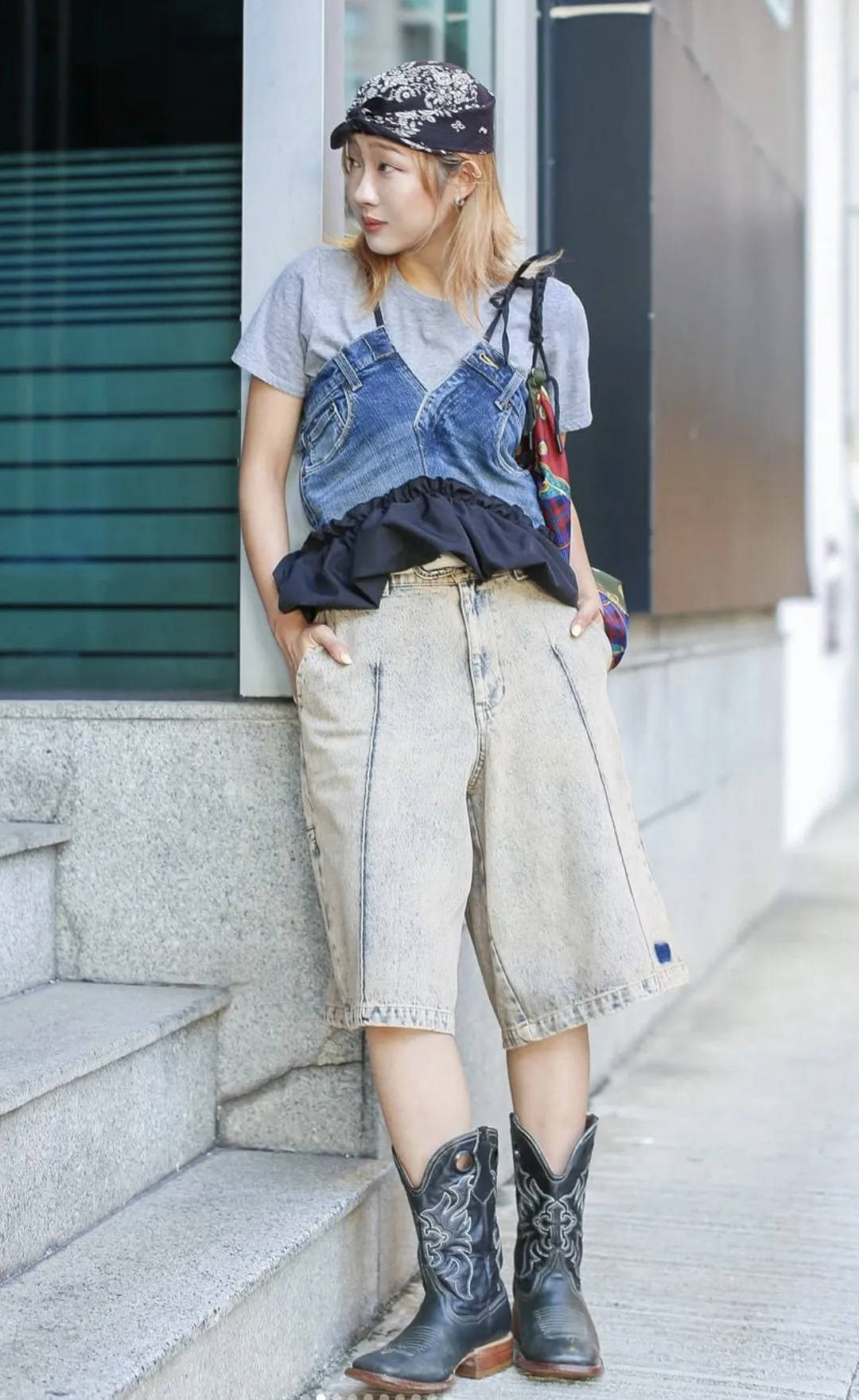 Denim Halter Vest