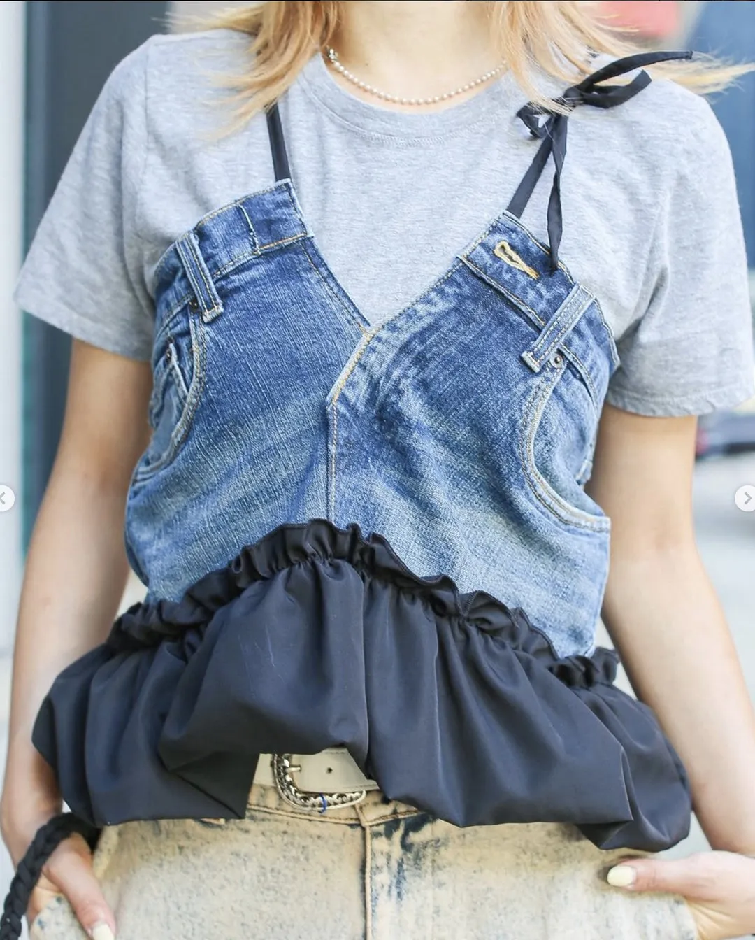 First Edition — Denim Halter Vest