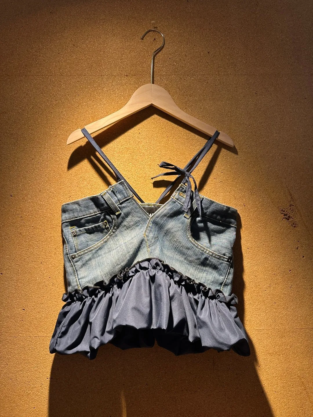 First Edition — Denim Halter Vest