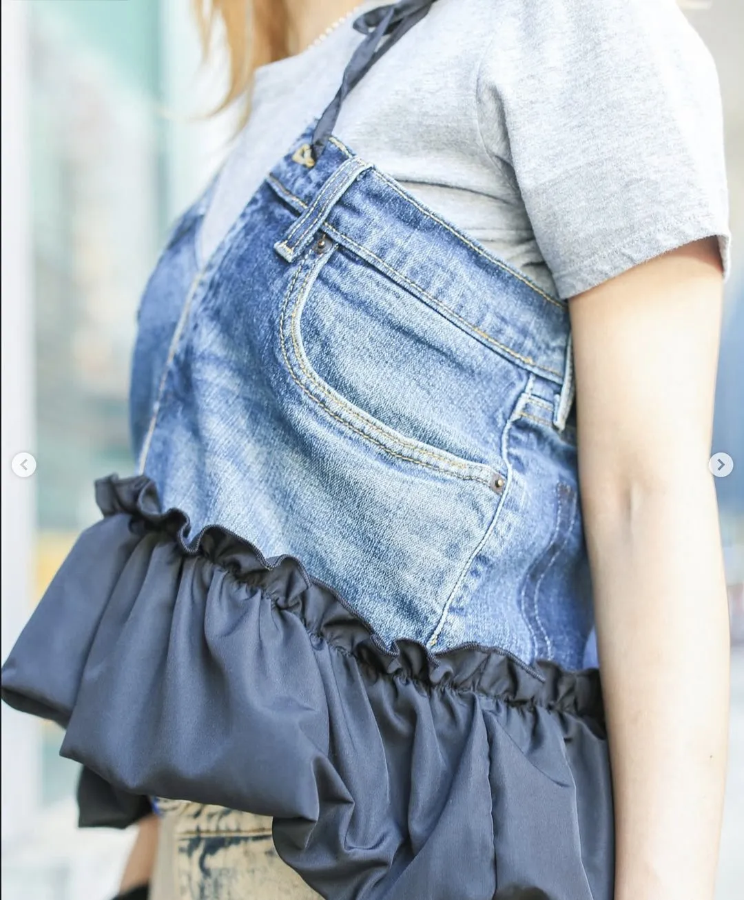 First Edition — Denim Halter Vest