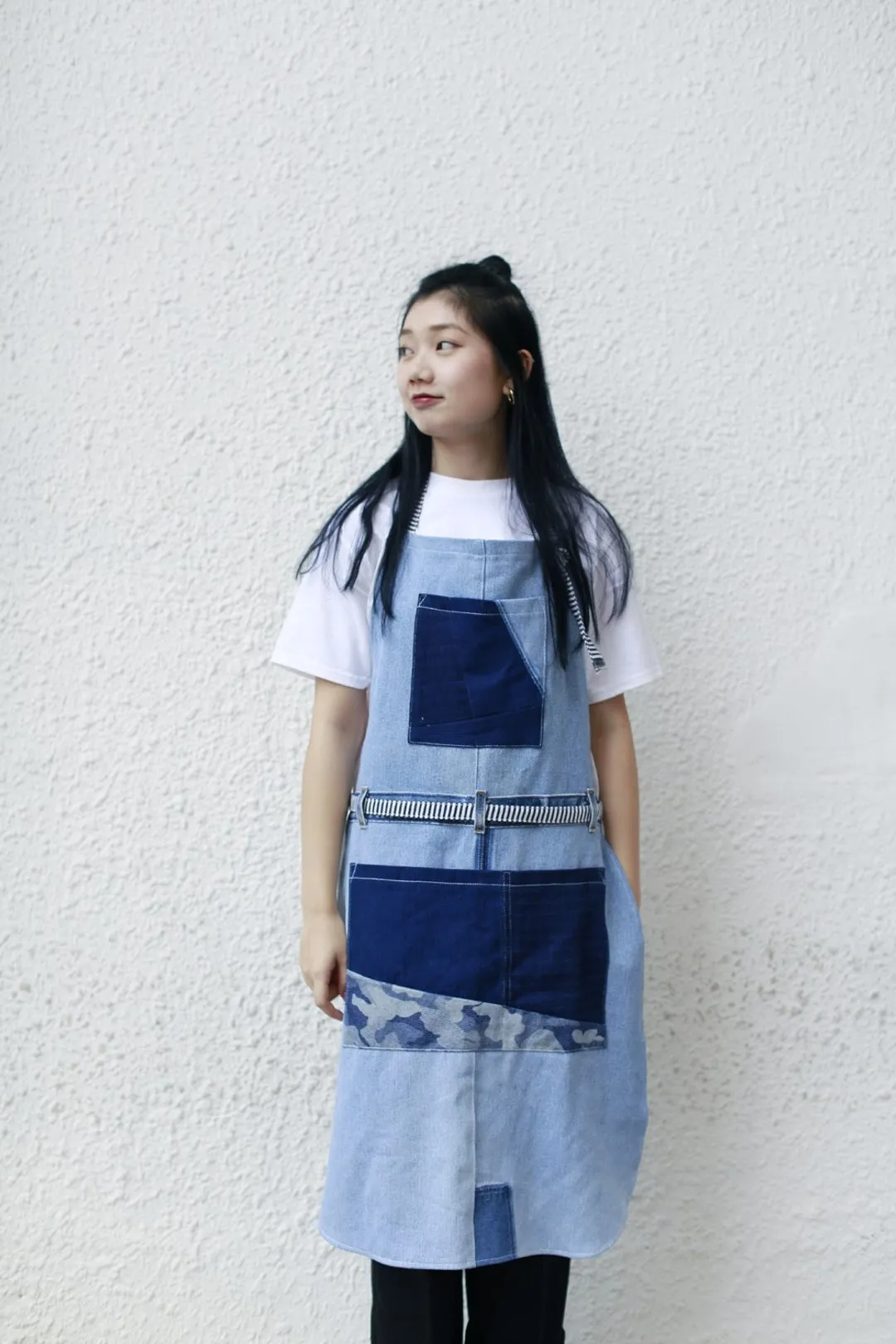 Denim Patchwork Apron