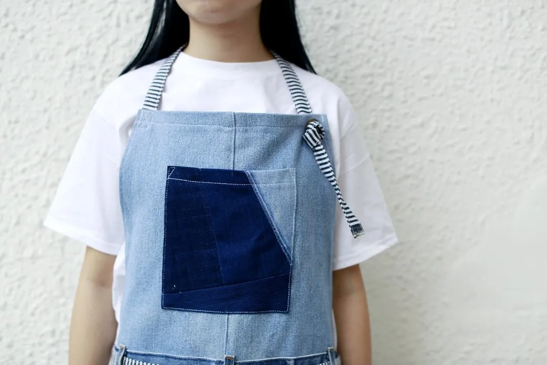First Edition — Denim Patchwork Apron