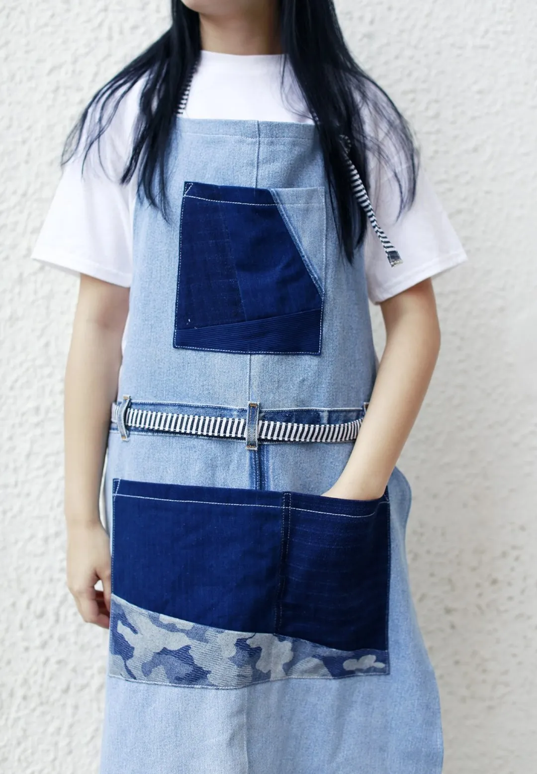 First Edition — Denim Patchwork Apron