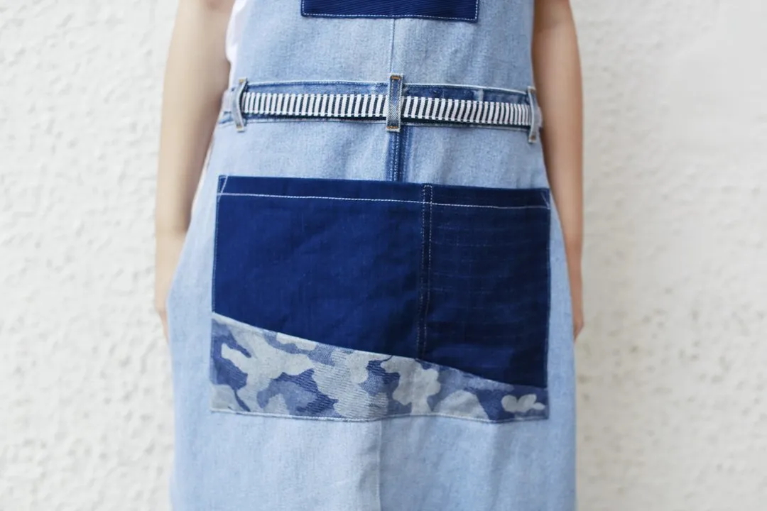First Edition — Denim Patchwork Apron