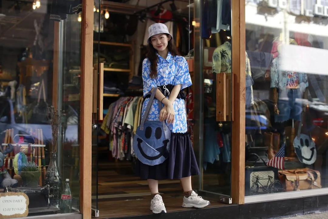 Reworked Hawaiian Shirt Dress