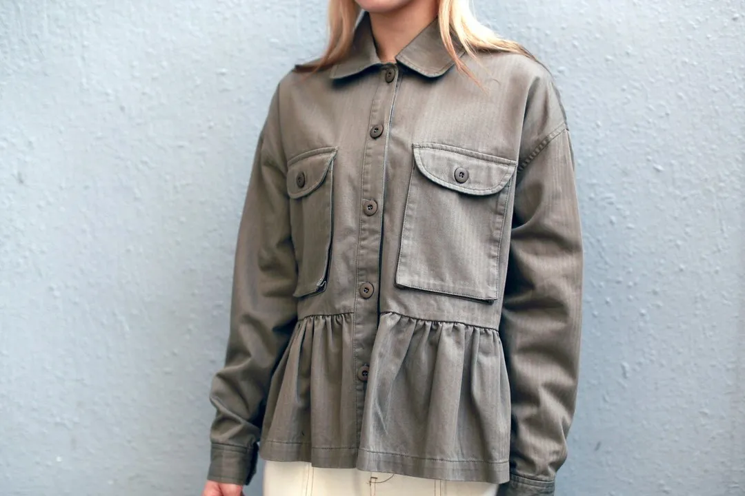 Flared Army Shirt
