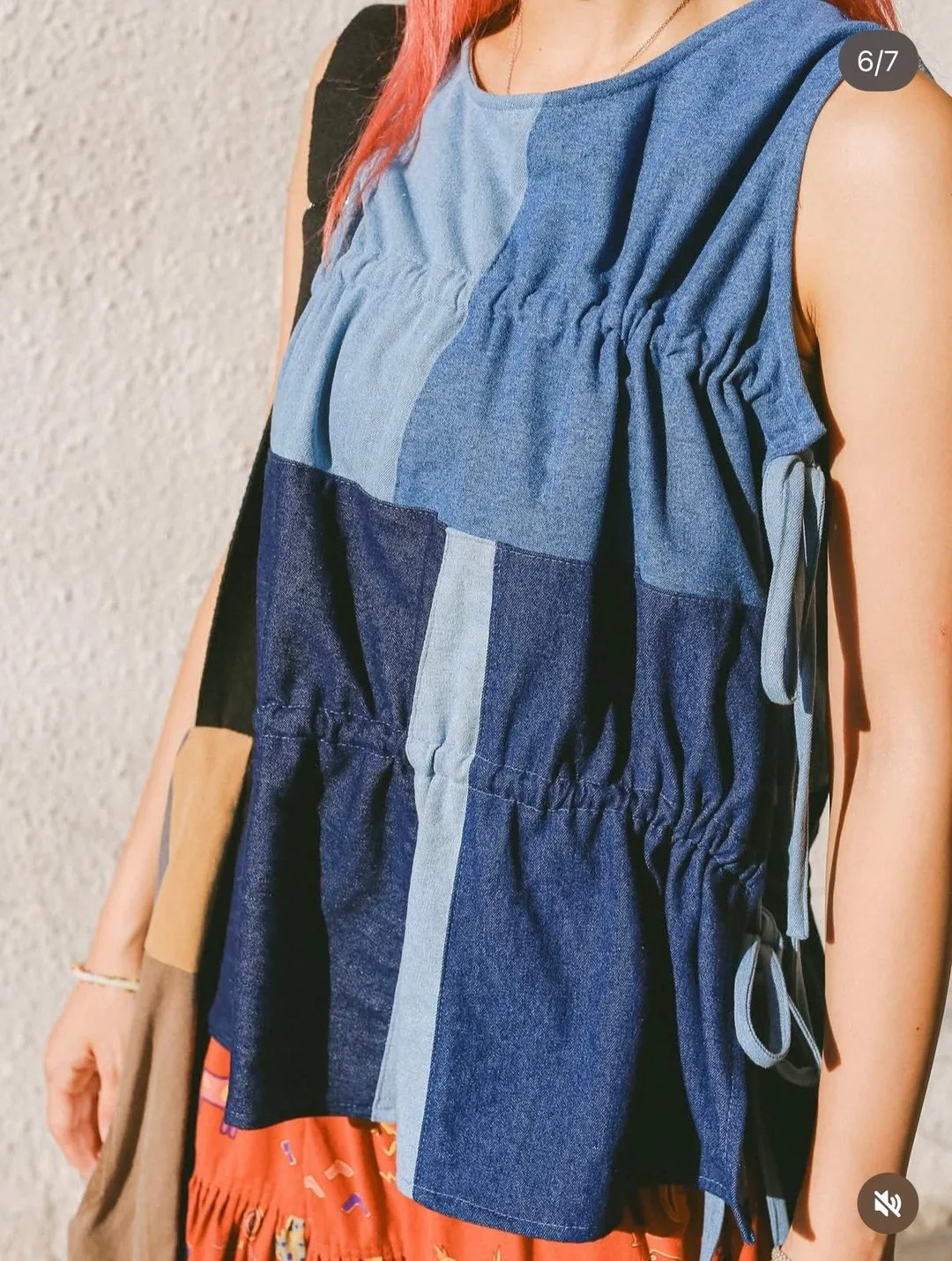 First Edition — Denim Tie-Up Top