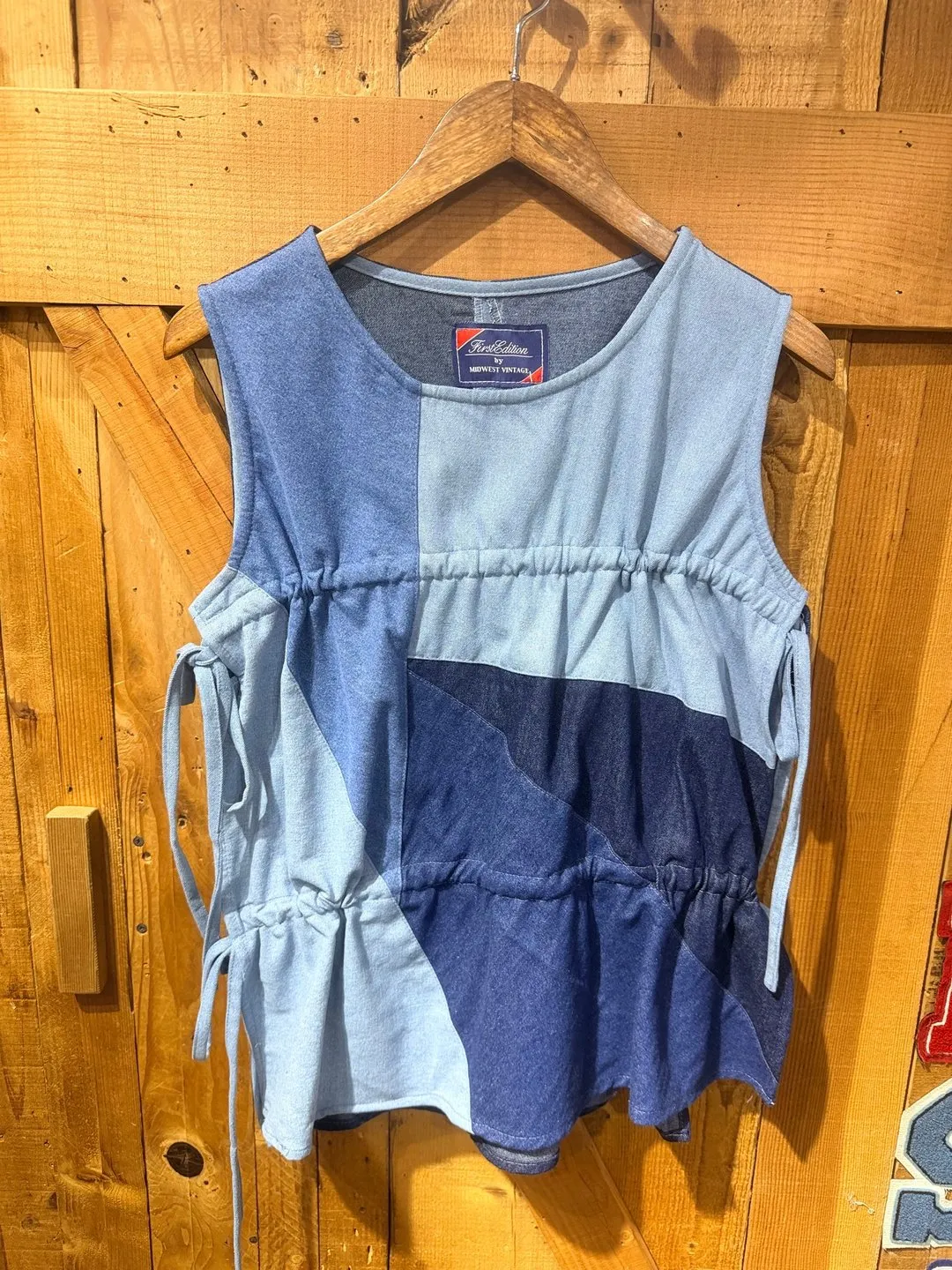 First Edition — Denim Tie-Up Top