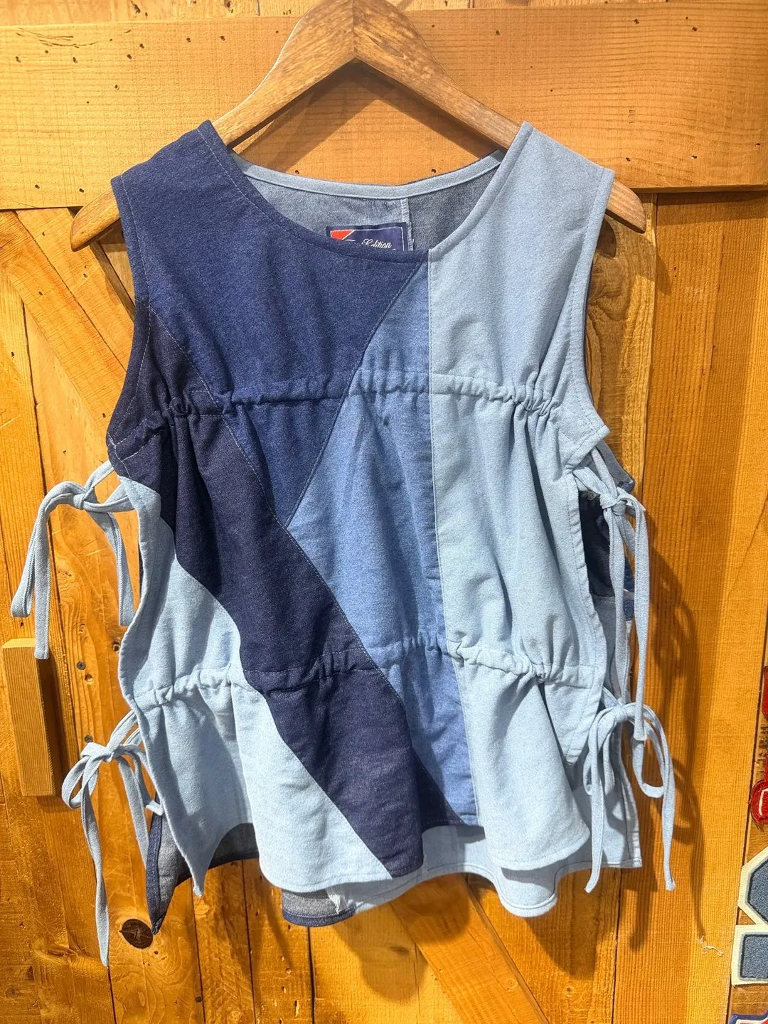 First Edition — Denim Tie-Up Top