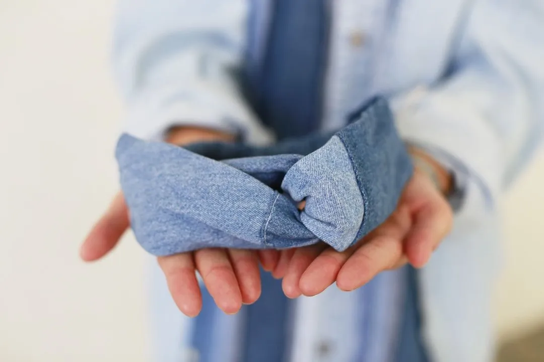 Denim Patchwork Headband