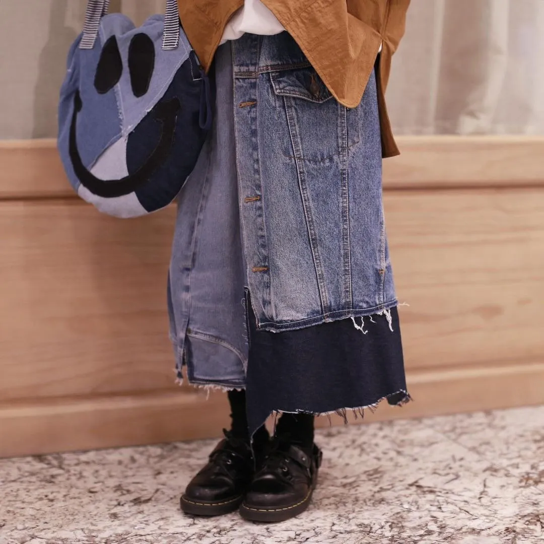 First Edition — Reworked Denim Skirt