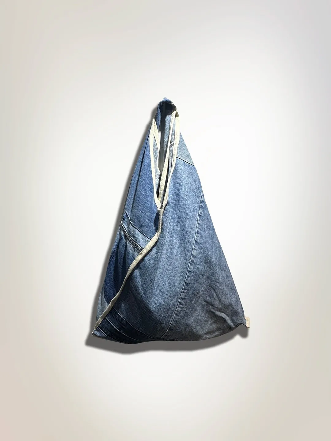 Triangle Denim Tote