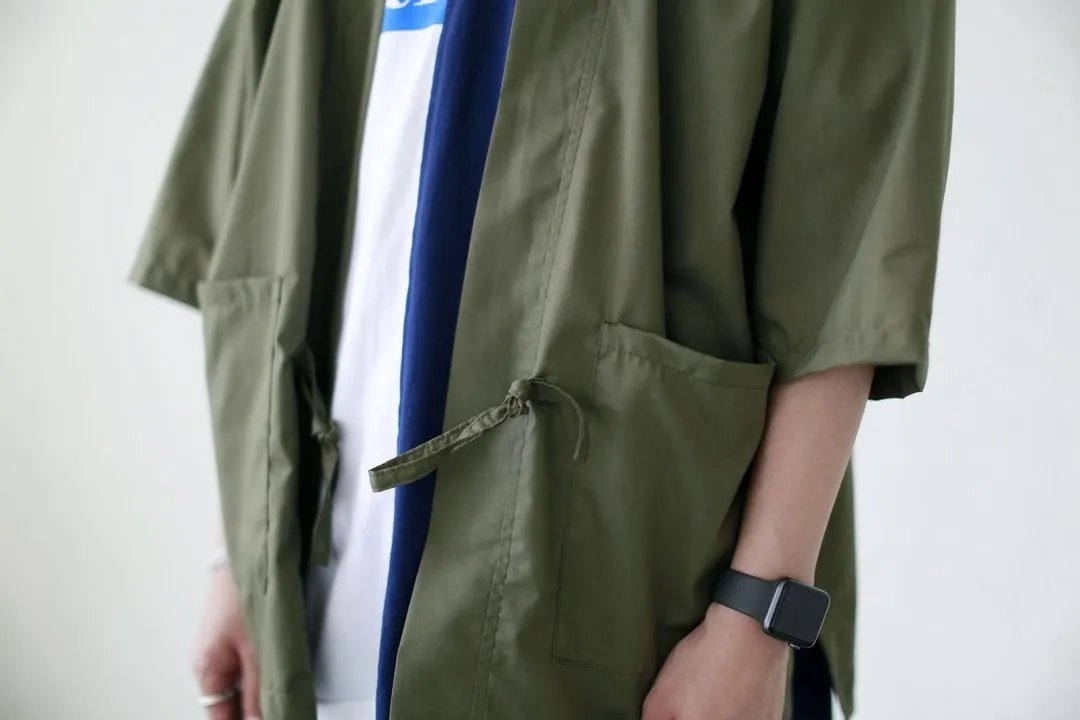 First Edition — Army Green Short-Sleeve Kimono