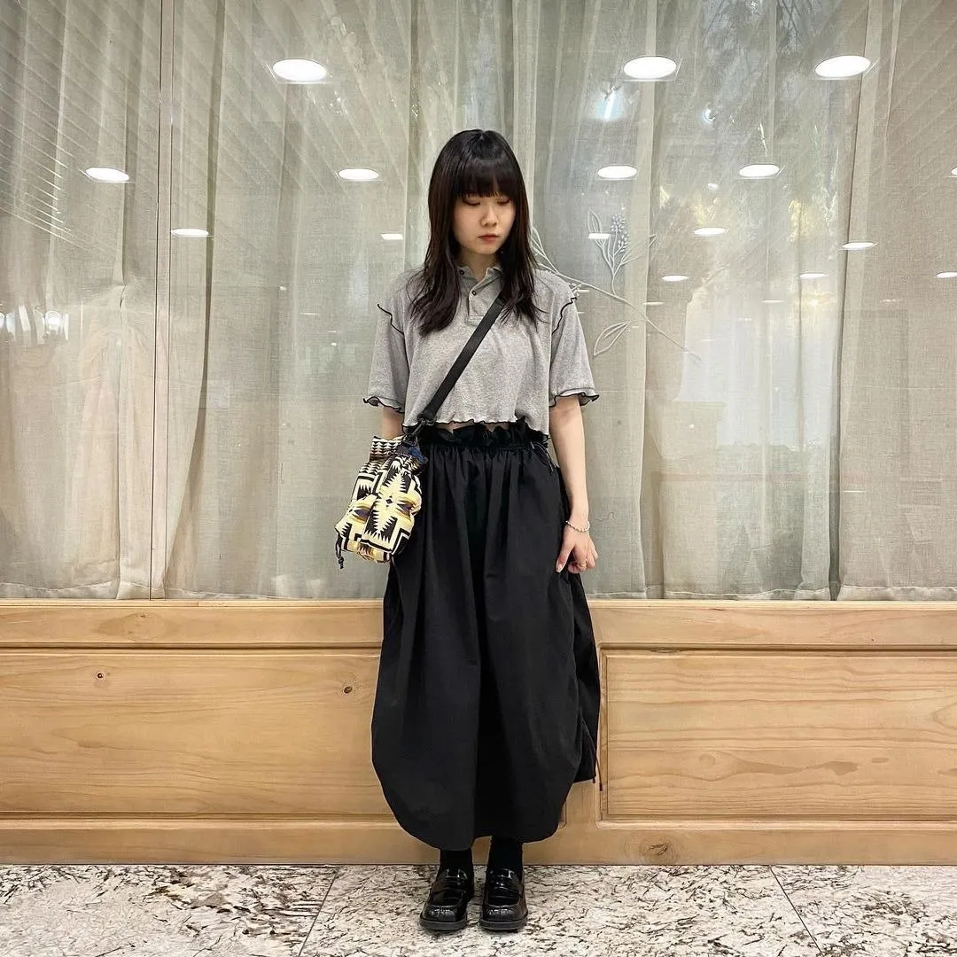 First Edition — Black Strappy Maxi Skirt