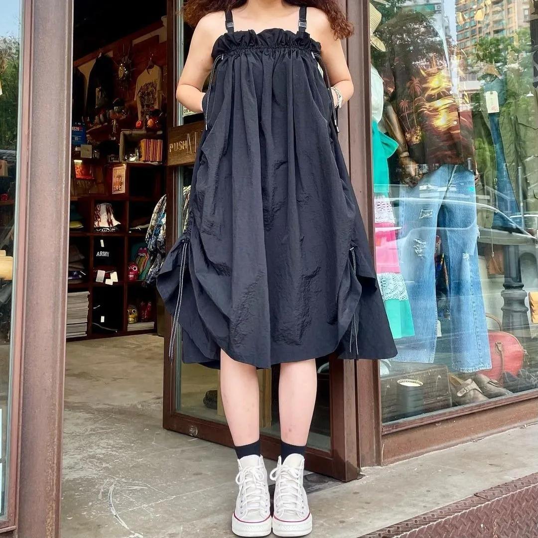 First Edition — Black Strappy Maxi Skirt