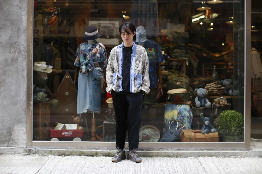 First Edition — Digital-Print Army Shirt Kimono