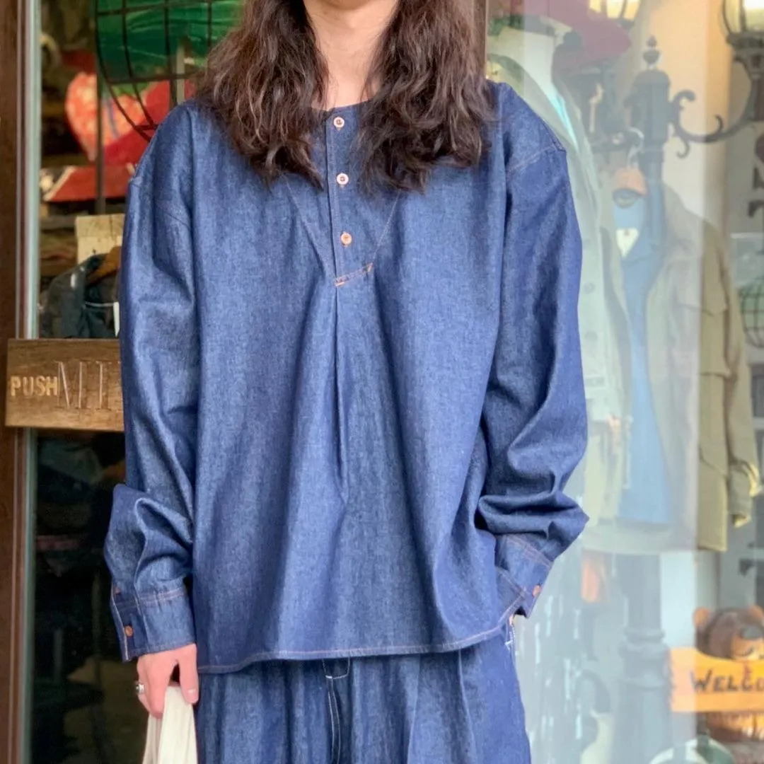 Denim Pullover Shirt