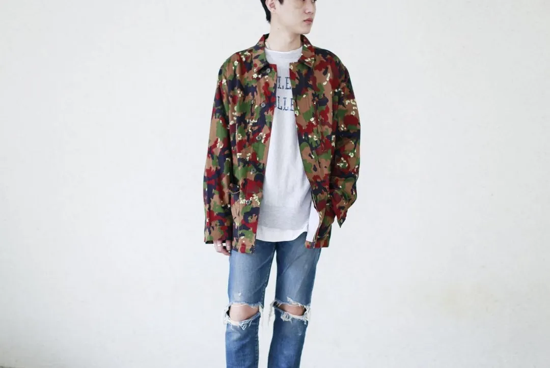 Swiss Camouflage Shirt Jacket