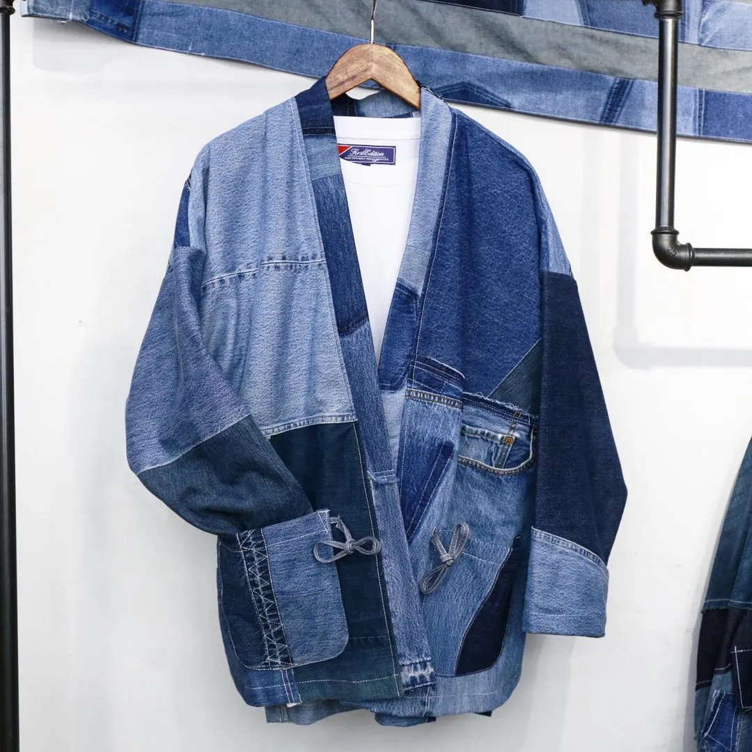 Tonal Denim Kimono