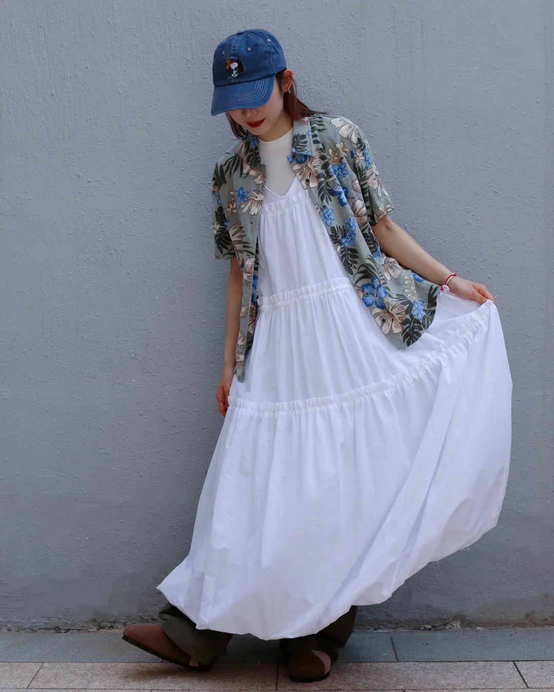 Shirting Bubble Dress