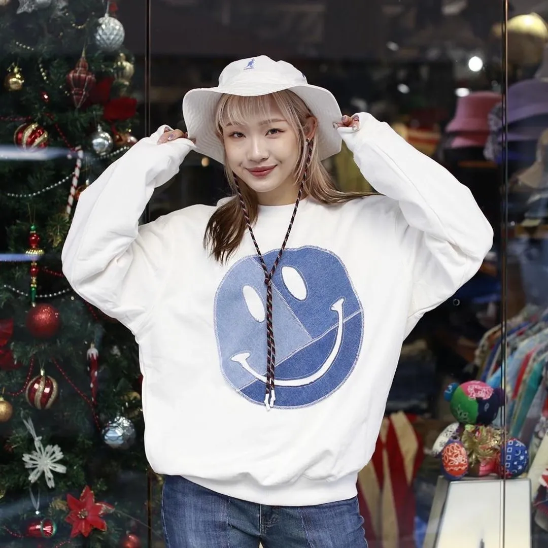 Ha Ha Smile Patchwork Sweater