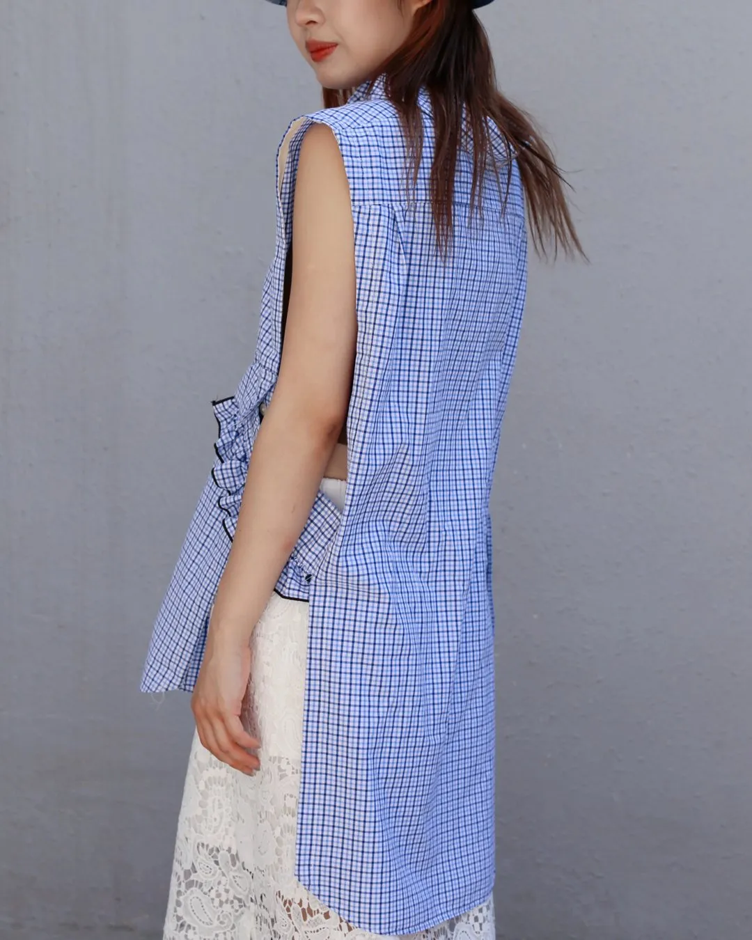 First Edition — Backless Polo Crop Vest