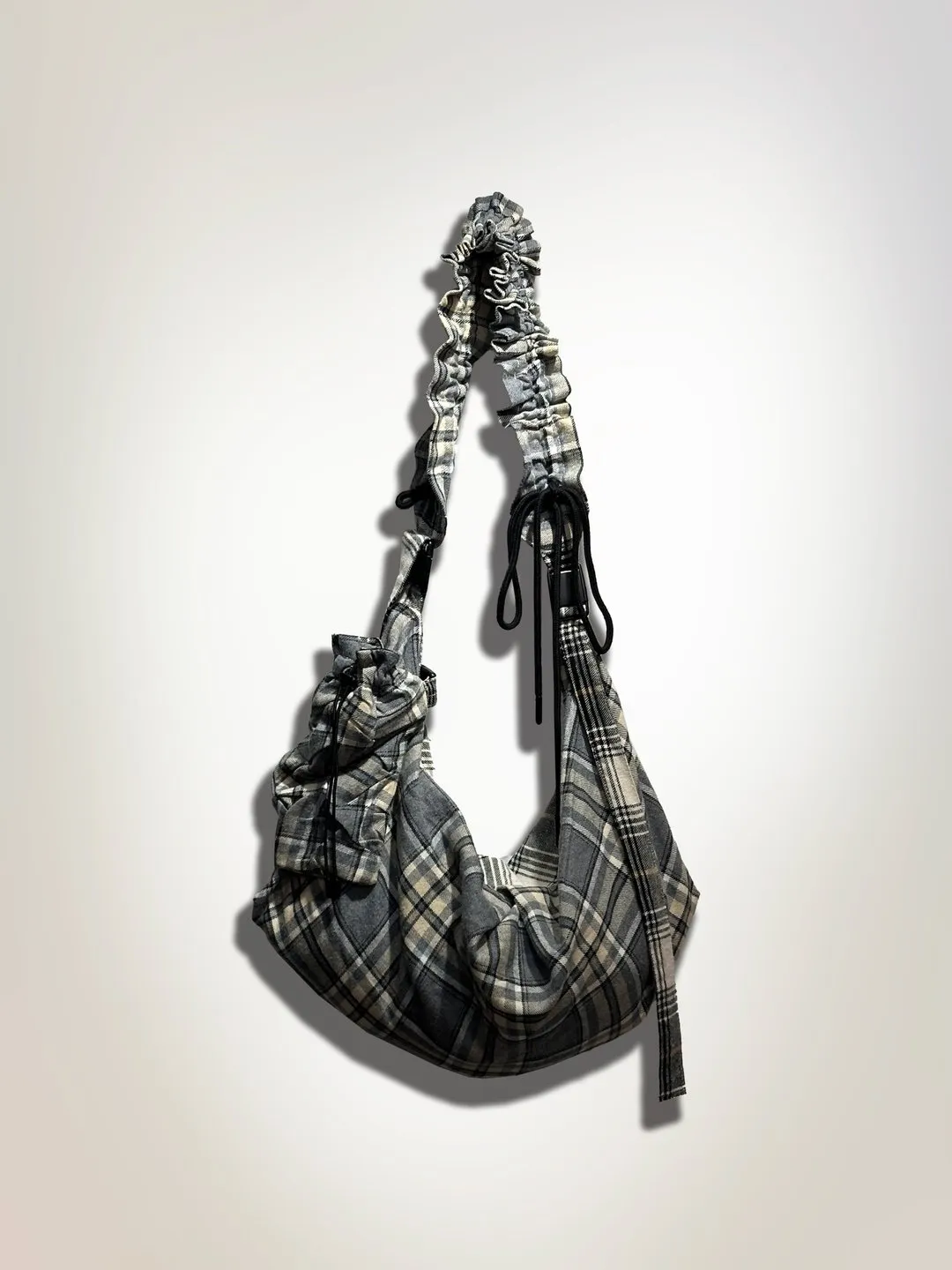 Ruffle Strap Crossbody Bag