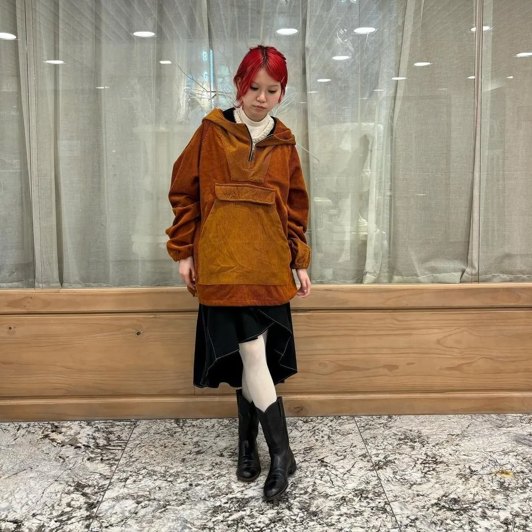 Corduroy Hooded Pullover