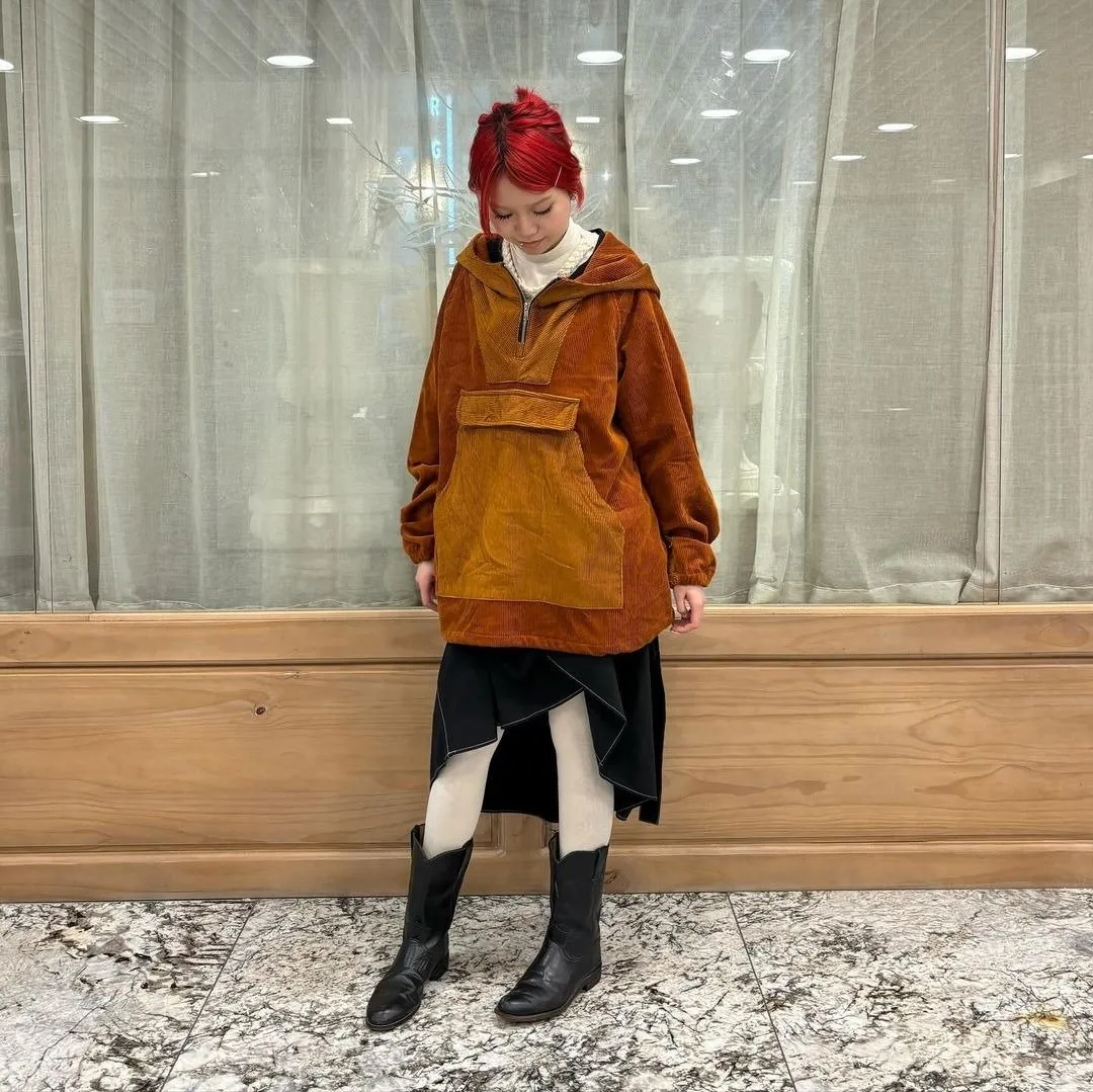 First Edition — Corduroy Hooded Pullover