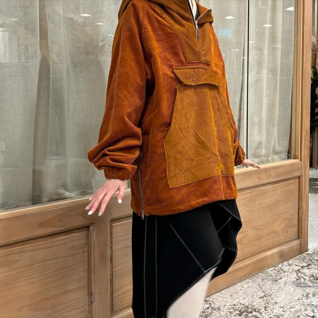 First Edition — Corduroy Hooded Pullover