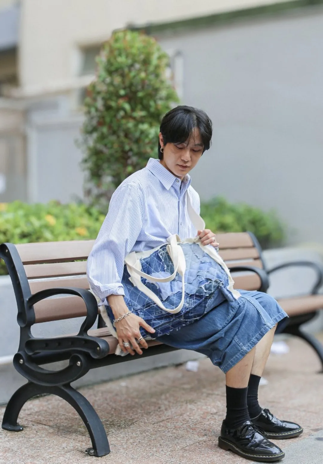 Denim Patchwork Tote