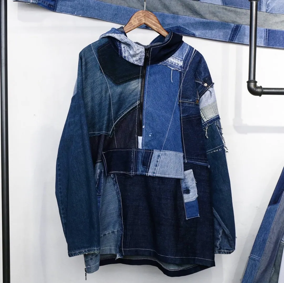Denim Patchwork Anorak