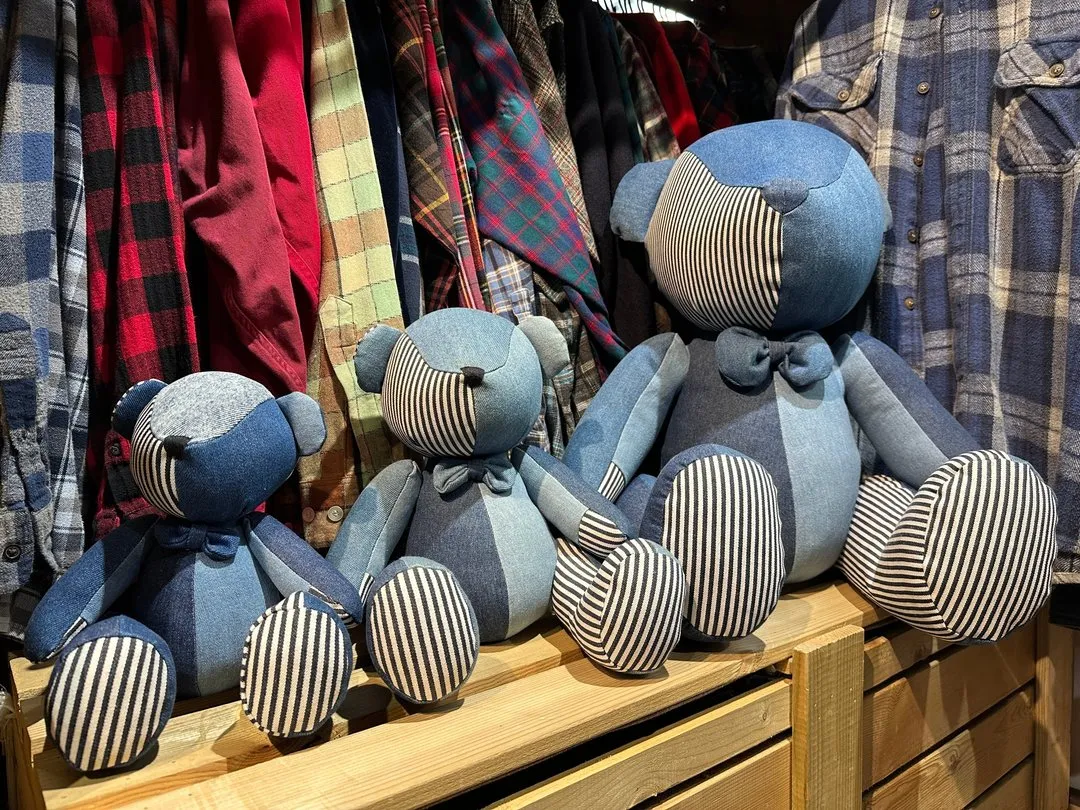 Denim Patchwork Teddy Bear