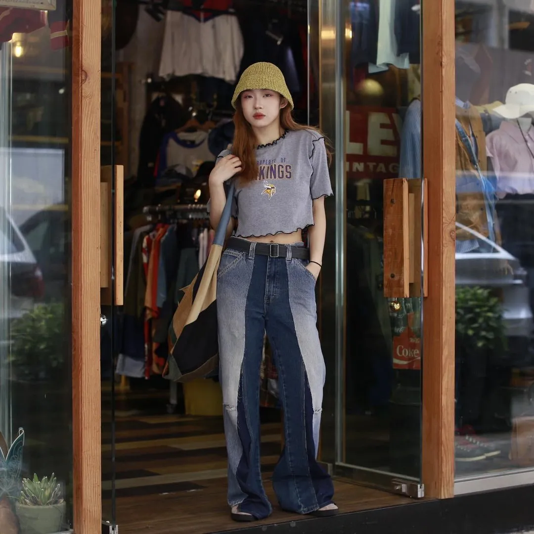 Three-Panel Jeans
