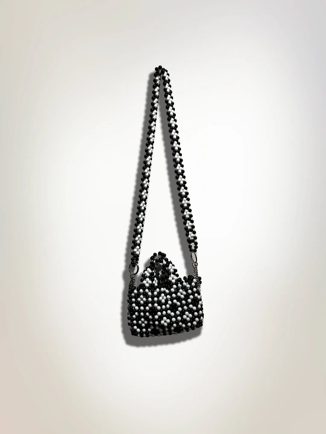 Floral Beaded Mini Tote